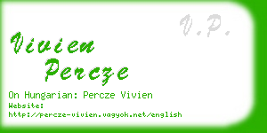 vivien percze business card